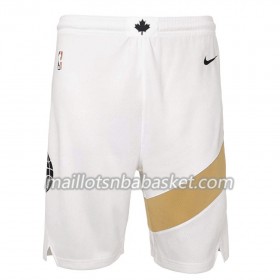 Toronto Raptors Homme Shorts Blanc 2018-19 Nike Swingman